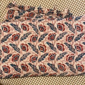 Les Indiennes Block Print Queen Duvet Cover 💯 Cotton